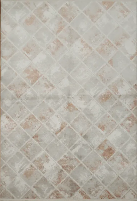 Modern Distressed Diamond Textured Rug for Elegant Spaces 5x8