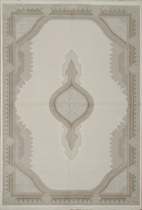 Elegant Neutral-Hued Rug Perfect for Modern and Classic Interiors 5x8