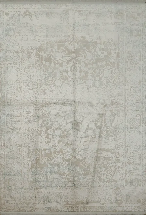 Neutral Tone Vintage-Style Rug for Sophisticated Interiors 5x8