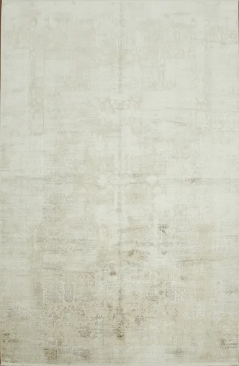 Classic Beige and White Rug for Timeless Home Elegance 6x10
