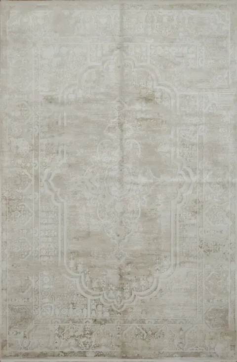 Ornate Beige Rug with Timeless Design for Sophisticated Spaces 6x10