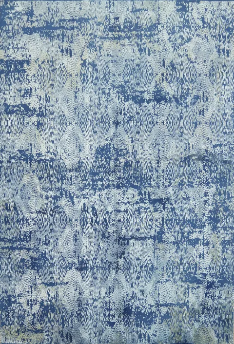 Elegant Blue Abstract Rug for Modern Living Spaces 5x8