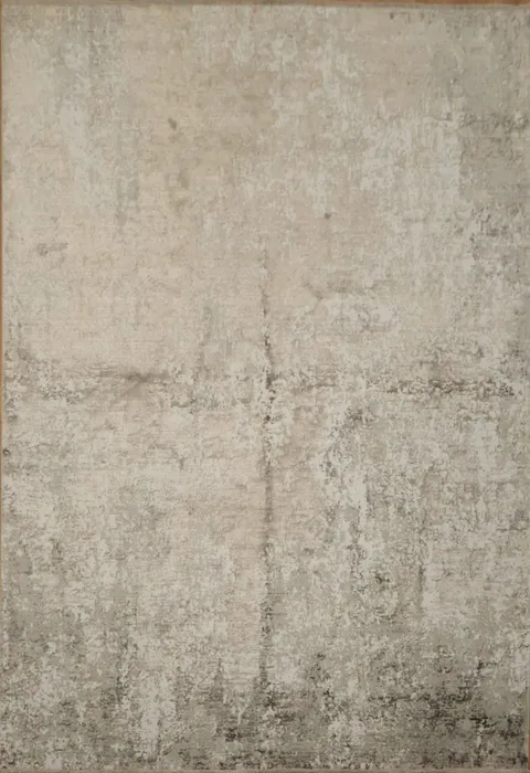 Minimalist Appeal: Distressed Beige Rug for Home Decor 5x8