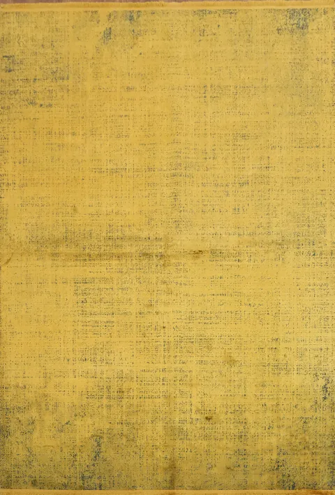 Minimalist Yellow Rug with Unique Soft Texture Design 5x8