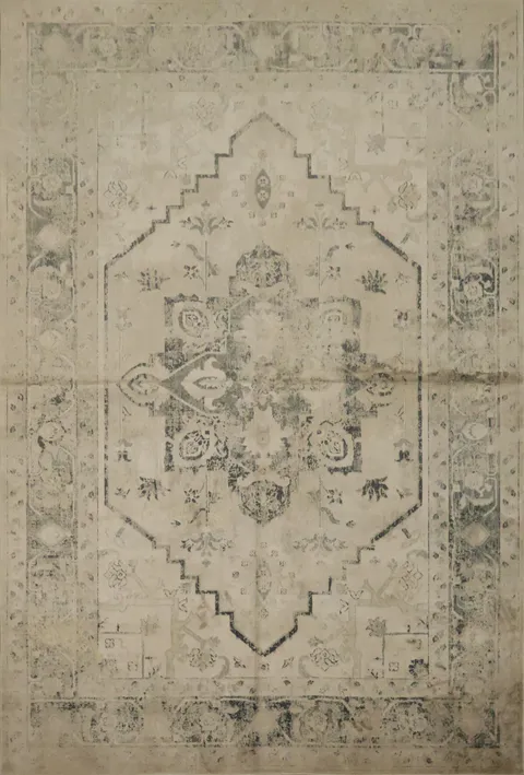 Antique-Style Ornate Rug with Subtle Pattern Detail for Living Room 5x8