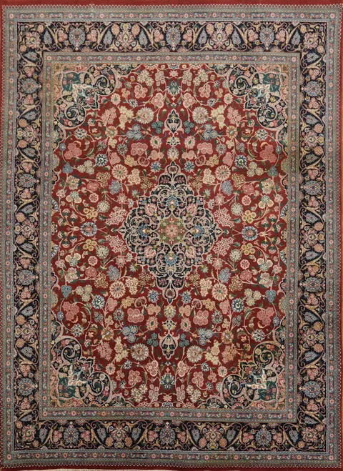 Premium Vegetables Dye Isfahan Persian Area Rug 8x11