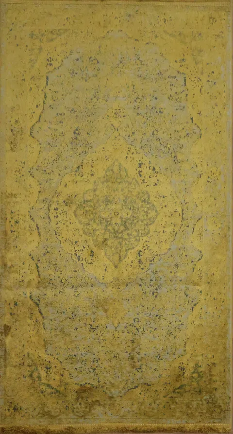 Luxury Golden Persian Rug for Timeless Home Decor 3x5