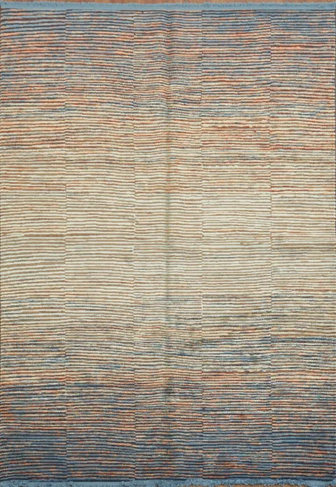 Contemporary Gradient Striped Rug for Cozy Interiors 6x9