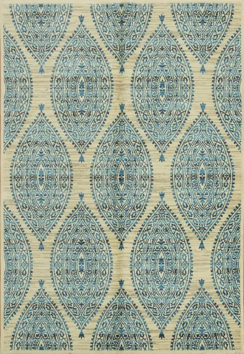 Timeless Blue Pattern Rug to Elevate Room Aesthetics 6x9