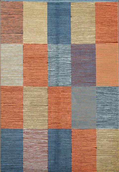 Elegant Checkered Rug for a Stylish Home Interior 6x9