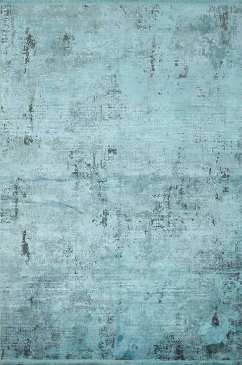 Distinct Abstract Blue Rug for Modern Home Interiors 5x8