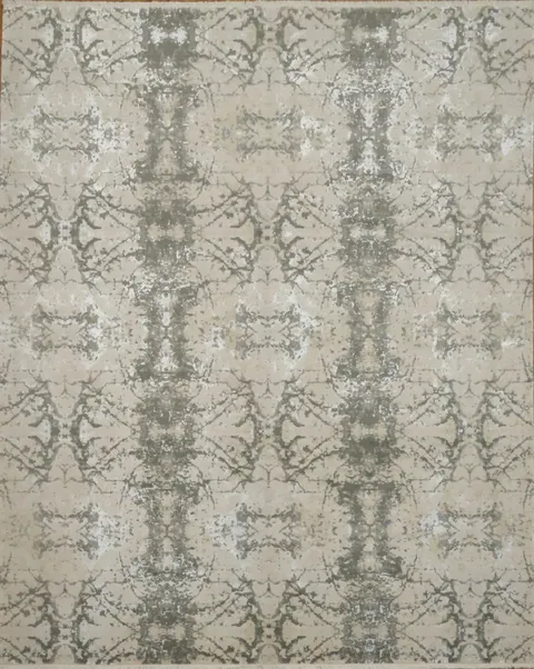 Abstract Neutral Area Rug with Grey and Beige Tone 8x10