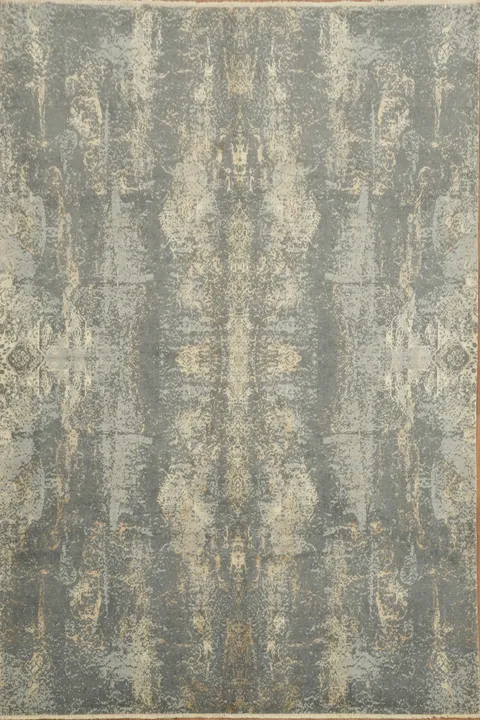 Sophisticated Gray-Blue Area Rug for Modern Interiors 8x10