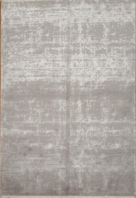 Elegant Gray Rug with a Softer Distressed Pattern 4x6