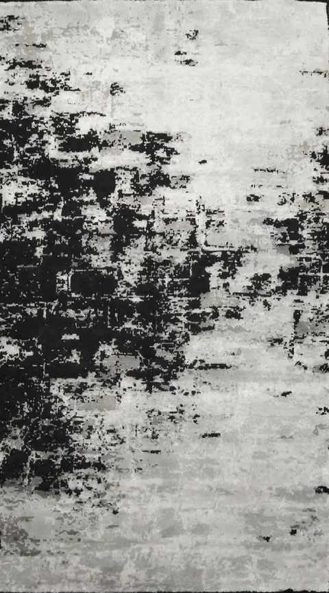 Monochrome Abstract Rug Perfect for Stylish Minimalist Decor