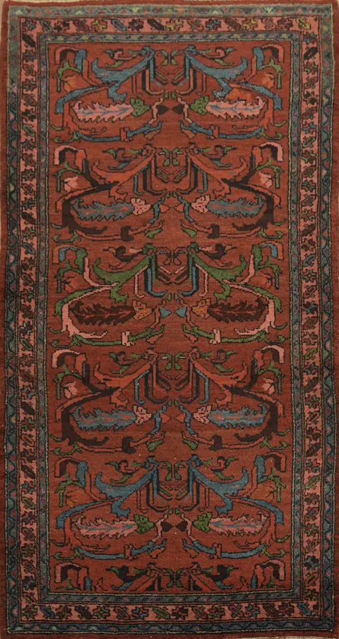 All Over Vegetable Dye Wool Lilian Persian Rug 3x6
