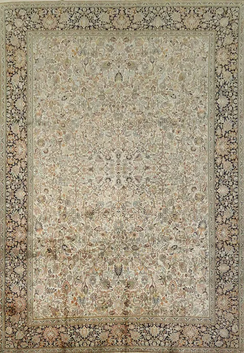 Silk Kashmir Oriental Area Rug 8x11