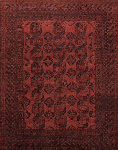 Palace Size Tribal Geometric Balouch Oriental Large Rug 12x15