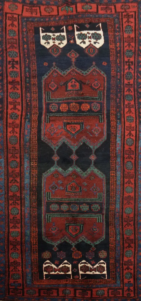 Tribal Geometric Bidjar Persian Area Rug 5x10