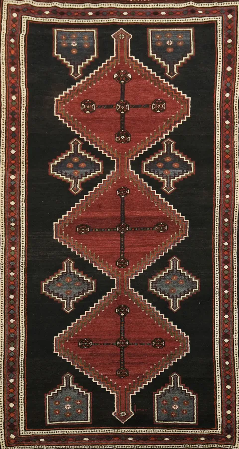 Wool Zanjan Persian Area Rug 5x10