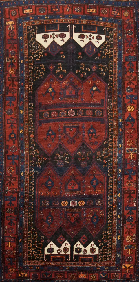 Bidjar Persian Wool Tribal Area Rug 5x10