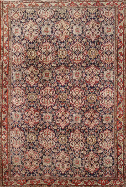 Wool All Over Geometric Bidjar Persian Area Rug 7x11