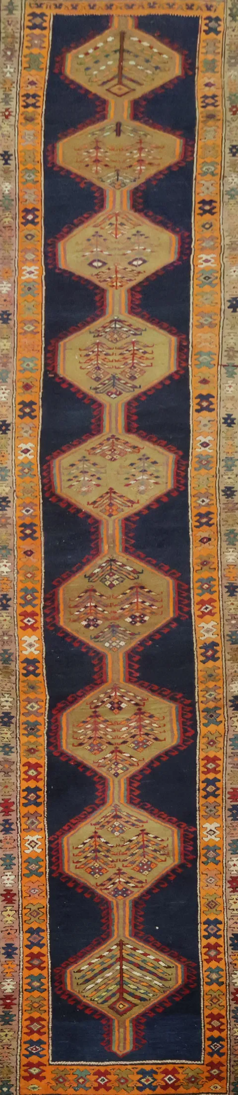 Palace Size Wool Serab Persian Runner Rug 3x14