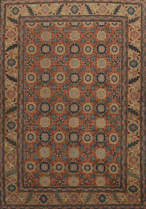 Masterpiece Pre-1900 Antique Heriz Bakhshayesh Persian Rug 6x8