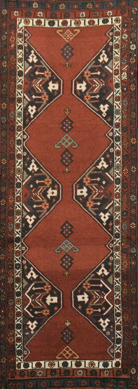 Bakhtiari Persian Runner Wool Rug 4x10