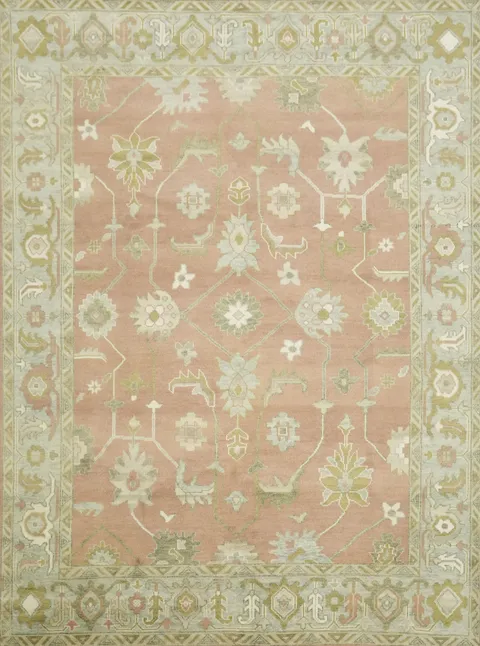 Traditional Oushak Hand Made Area Rug 9x12