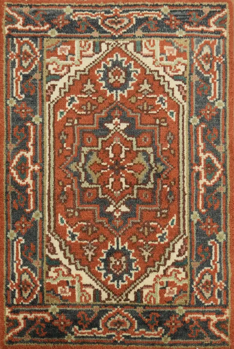 Traditional Oriental Tribal Rug 2x3