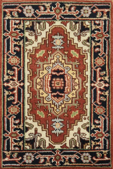 Classic Hand-Knotted Tribal Rug 2x3