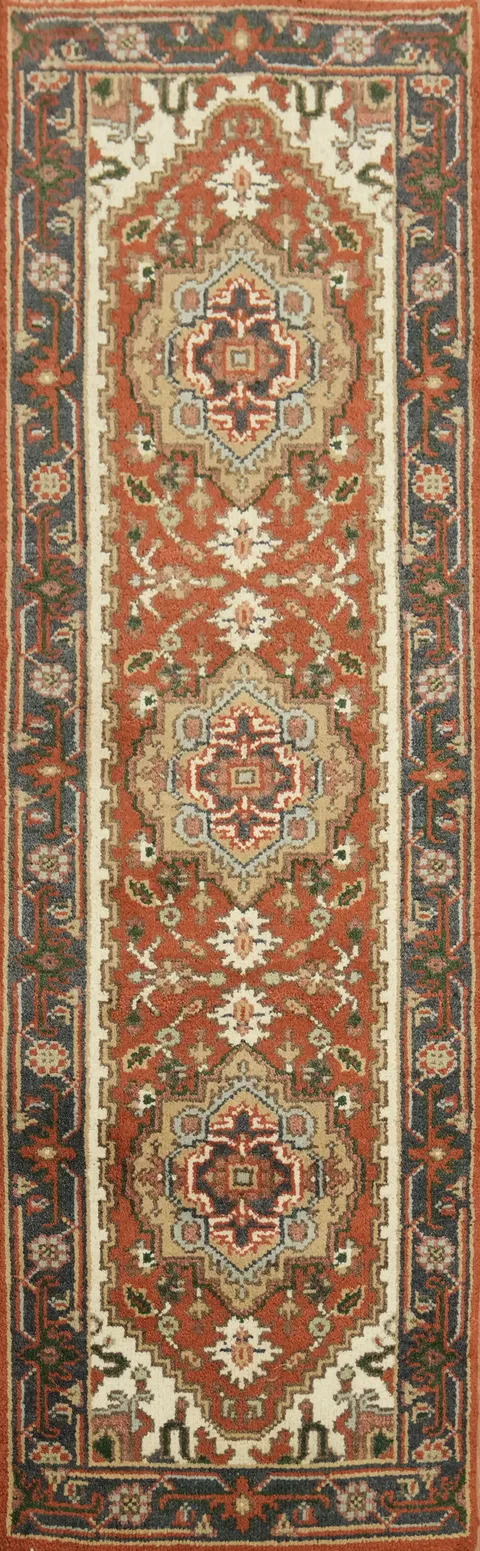 Heriz Serapi Style 2x8 Runner | Hand-Knotted Wool Oriental Rug 7' 10'' x 2' 5''