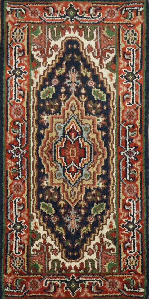 Authentic Bold Tribal Wool Rug 2x4