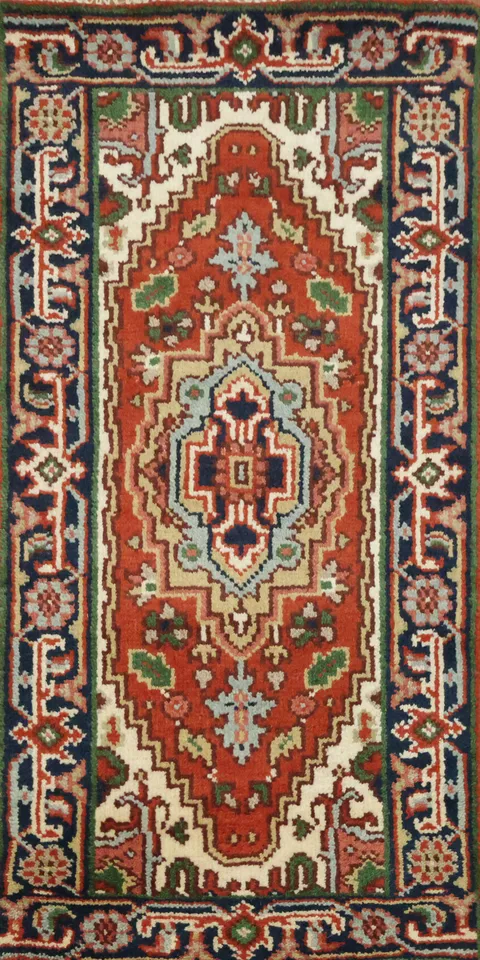 Intricate Geometric Oriental Rug 2x4