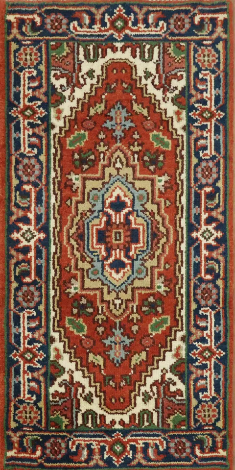 Handwoven Oriental Tribal Rug 2x4