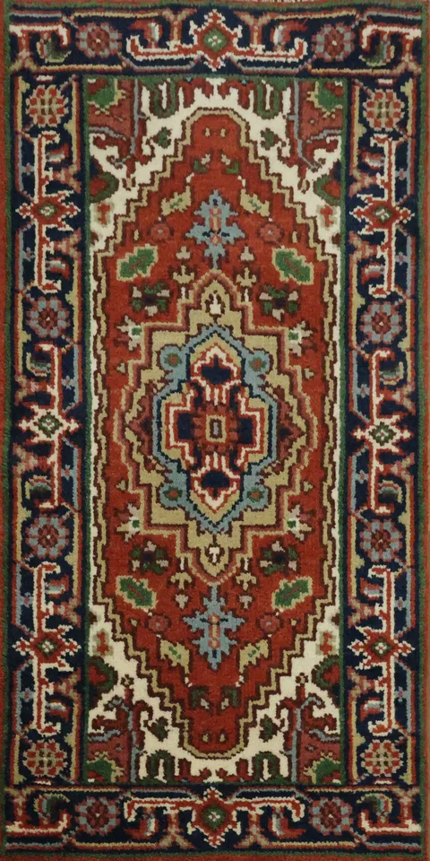 Luxurious Handmade Tribal Rug 2x4