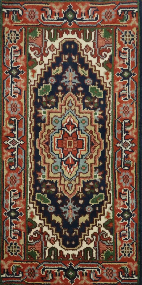 Classic Hand-Knotted Wool Rug 2x4