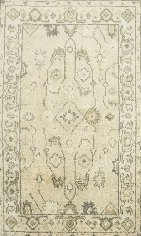 Traditional Oushak Hand Made Rug 3x5 ft