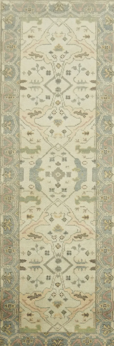 Sophisticated Pastel Area Runner Rug 3x8