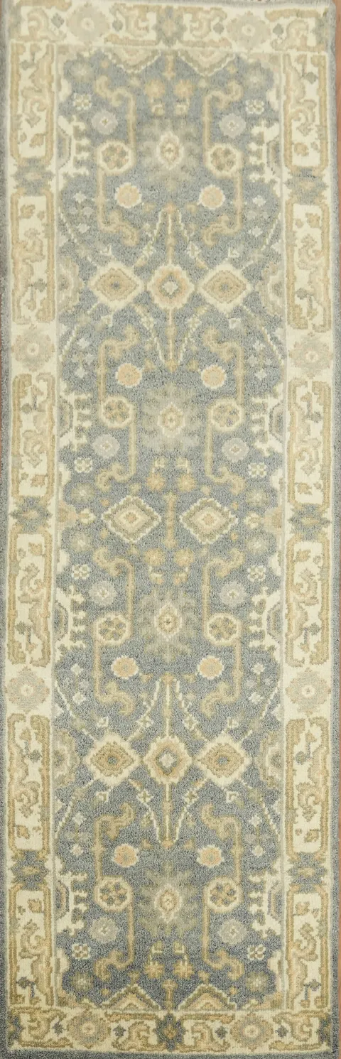 Traditional Oushak Hand Made Runner Rug 7' 9'' X 2' 6''