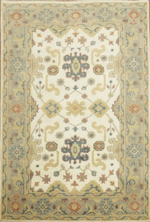 Artisan Hand-Knotted Wool Rug 4x6