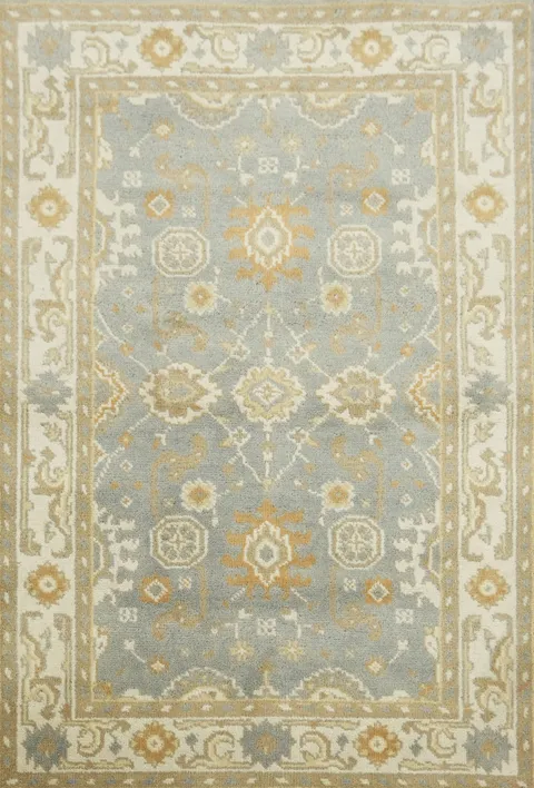 Traditional Oushak Hand Made Rug 4x6