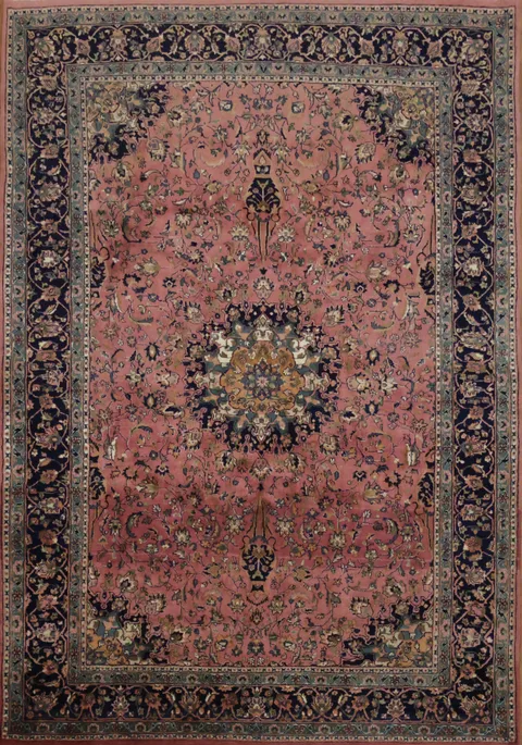 Sarouk Oriental Wool Area Rug 7x9