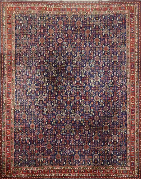 Top Quality Wool Blue Kashkoli Persian Area Rug 8x11