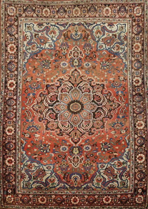 Bakhtiari Persian Wool Area Rug 7x10