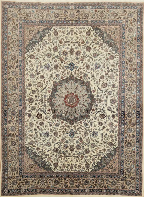 Fine Kashan Oriental Wool Area Rug 8x11
