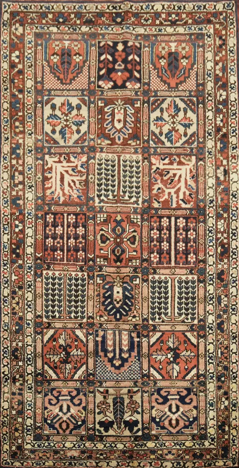 Bakhtiari Persian Area Wool Rug 5x9