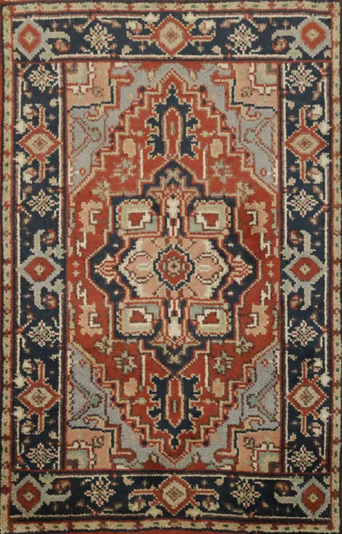 Timeless Handcrafted Geometric Rug 3x5