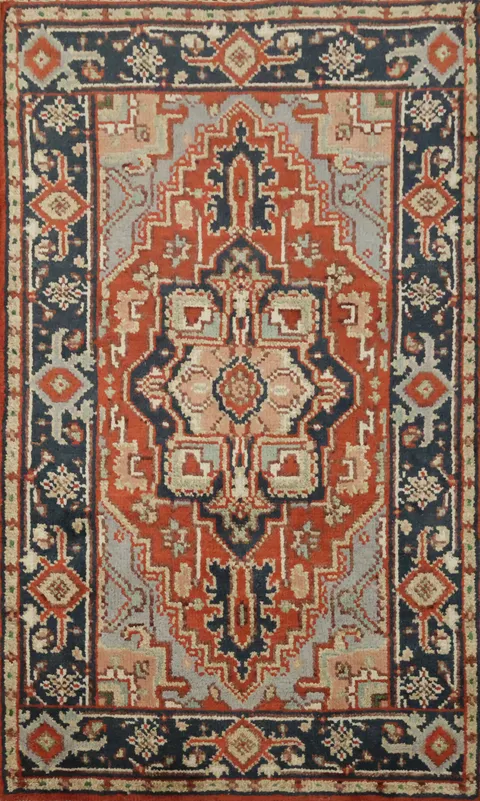 Elegant Bold Wool Rug 3x5